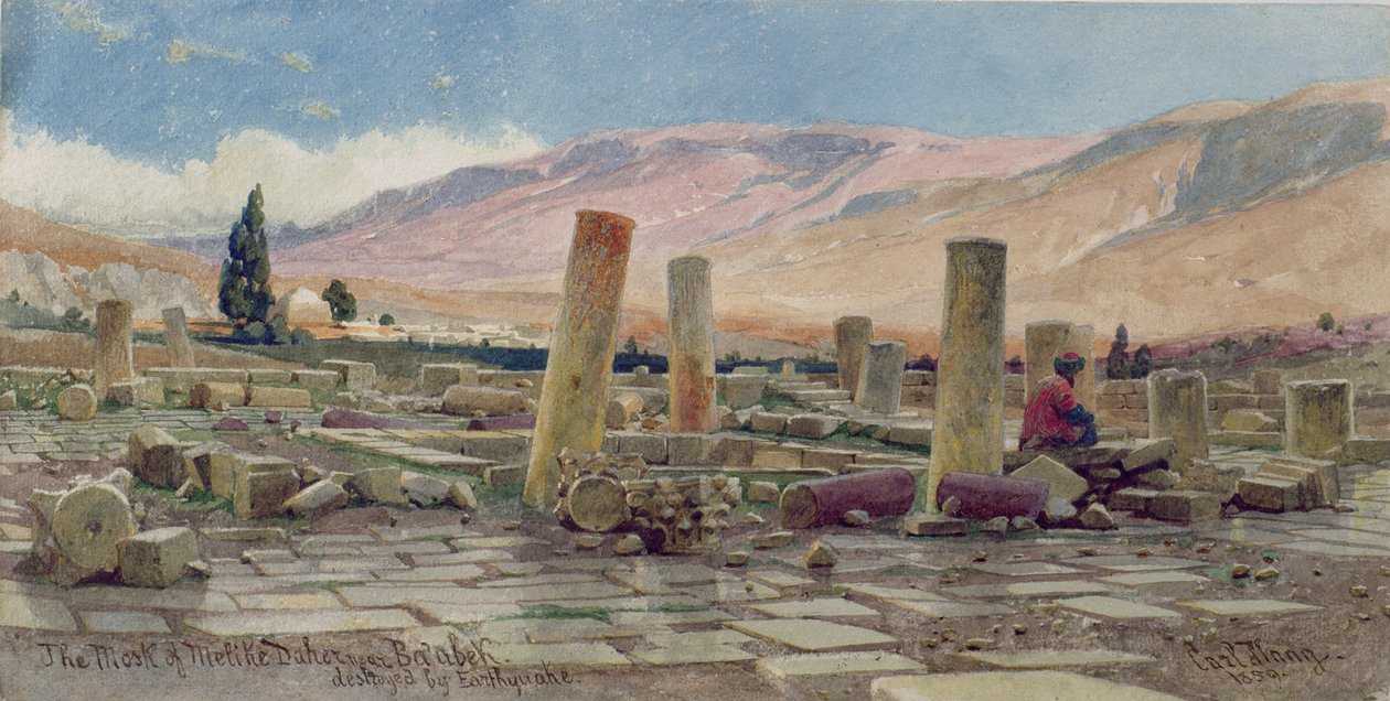 Baalbek yakınlarındaki Melike Camii, 1859
