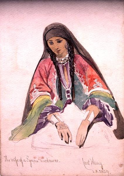 Suriyeli Bir Bedevinin Karısı by Carl Haag