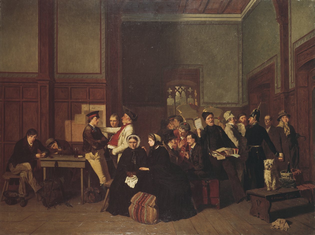 Üçüncü Sınıf Bekleme Odası II, c.1865 by Carl Hendrik d Unker