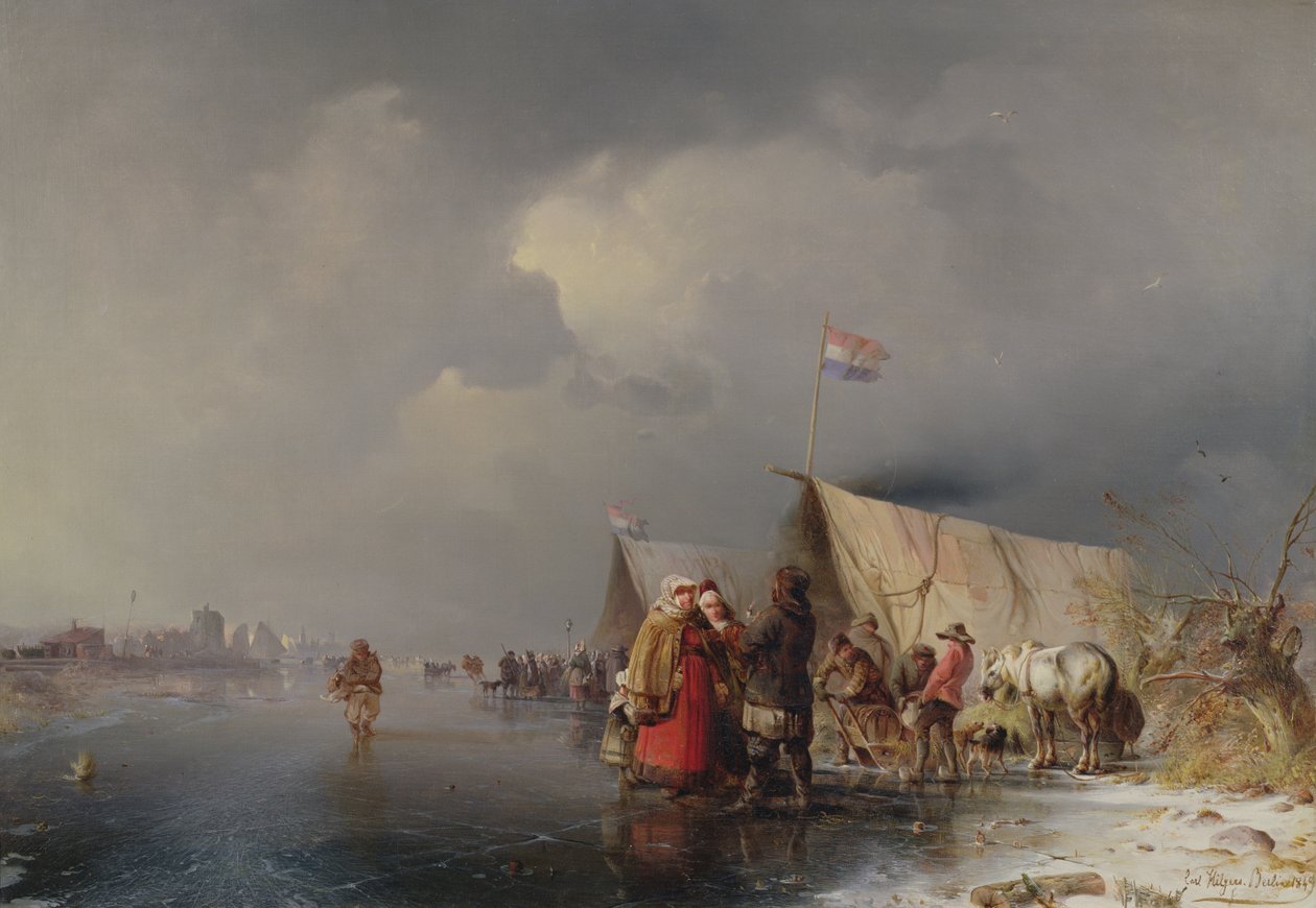Buzdaki Hollanda Kampı, 1849 by Carl Hilgers