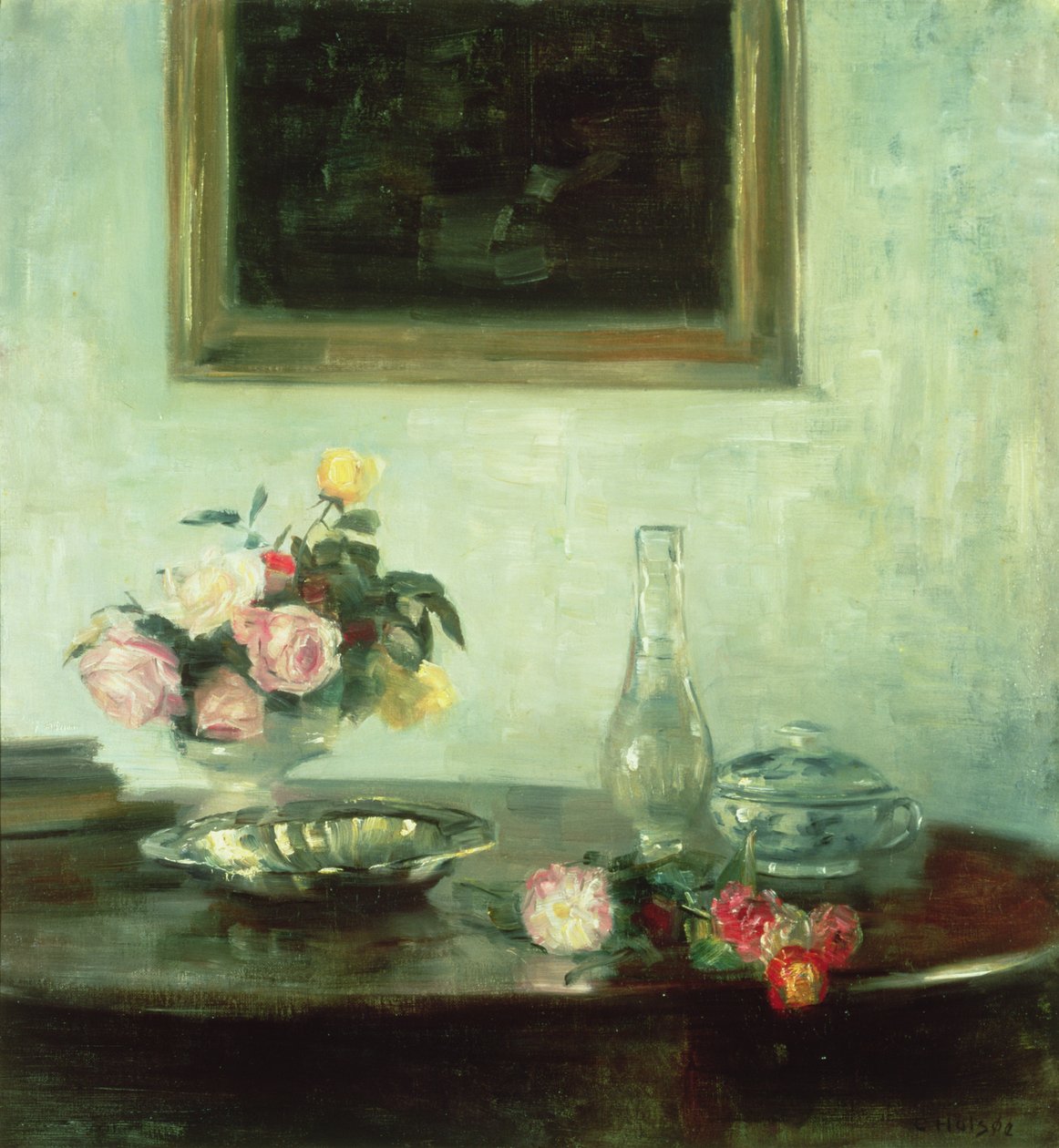 Güllü Natürmort by Carl Holsoe