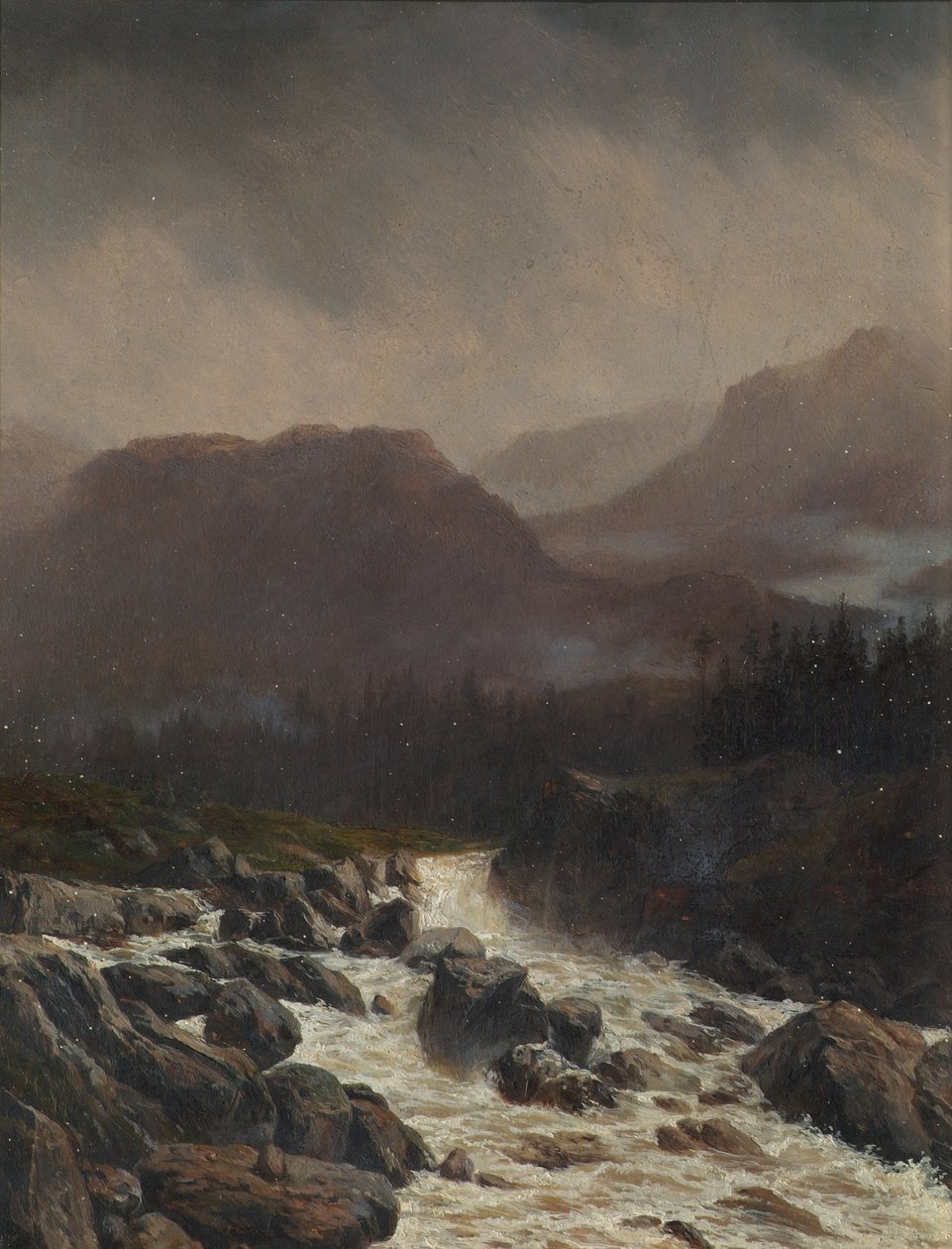 yağmur manzarası by Carl Höflmayr