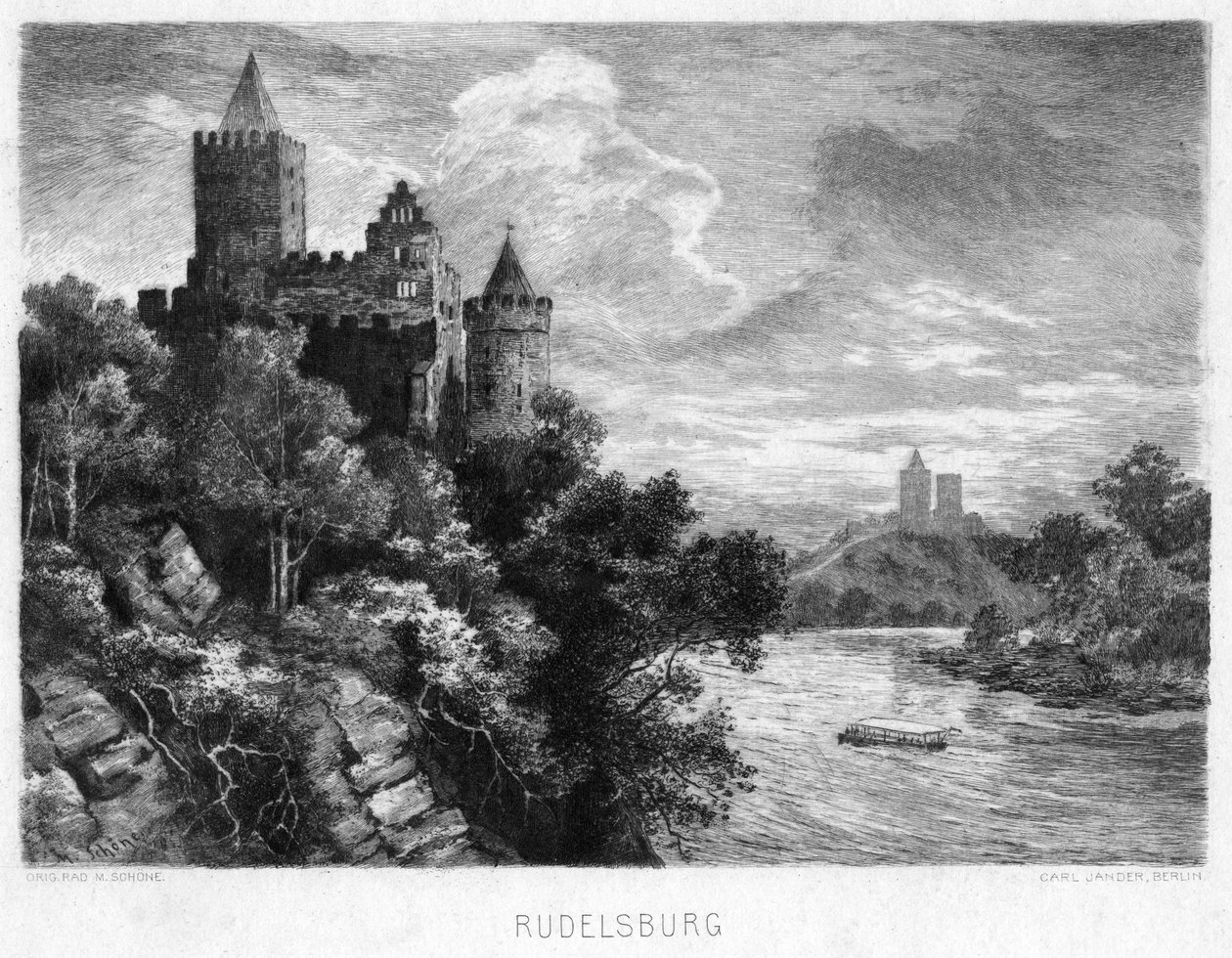 Rudelsburg, Almanya, c1900 by Carl Jander