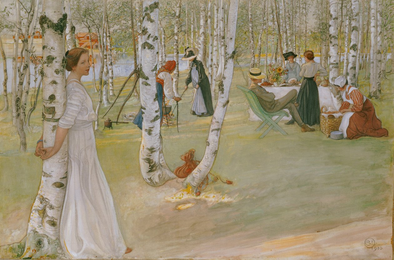 Açıkta Kahvaltı, 1910 by Carl Larsson