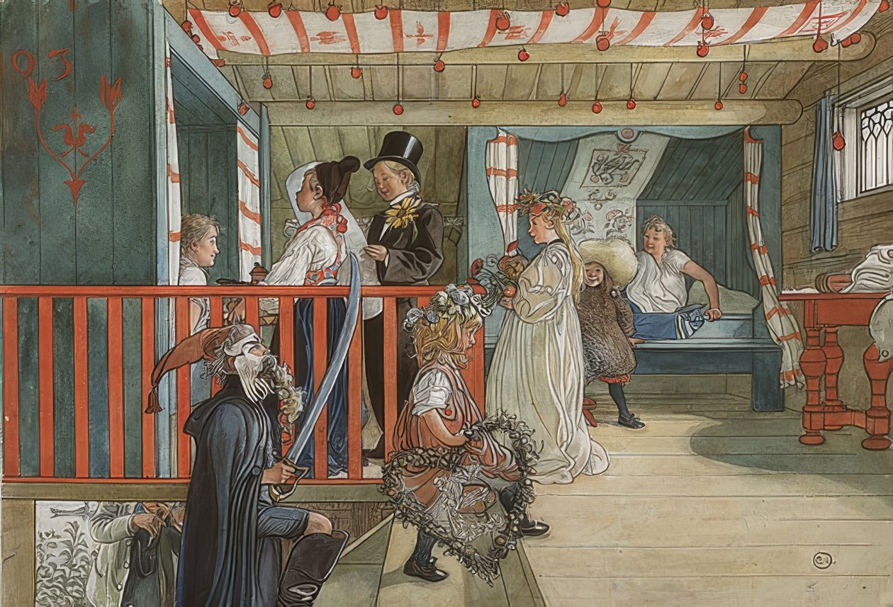 İsim günü. 1895 civarında by Carl Larsson
