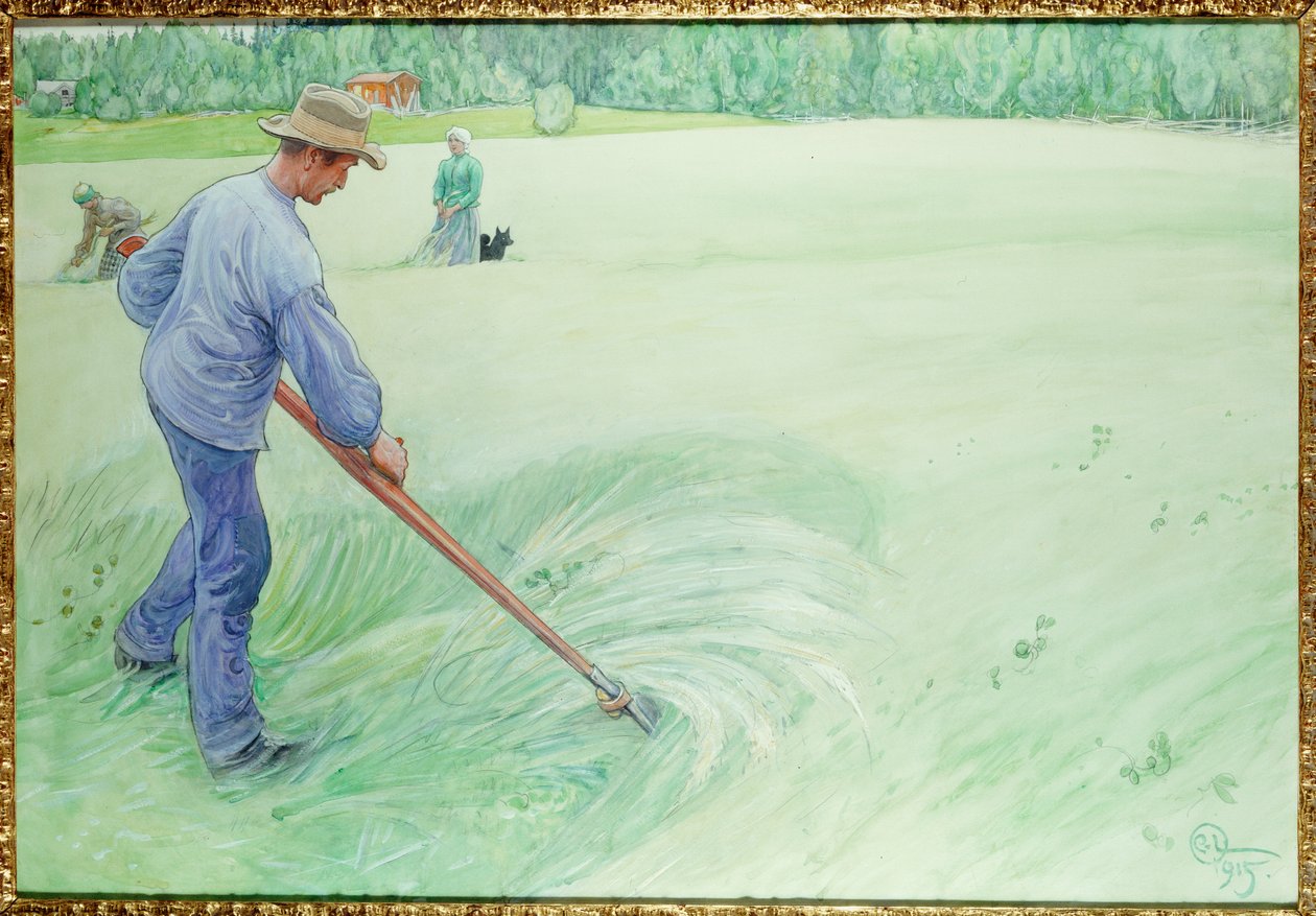 Biçerdöverler, 1915 by Carl Larsson