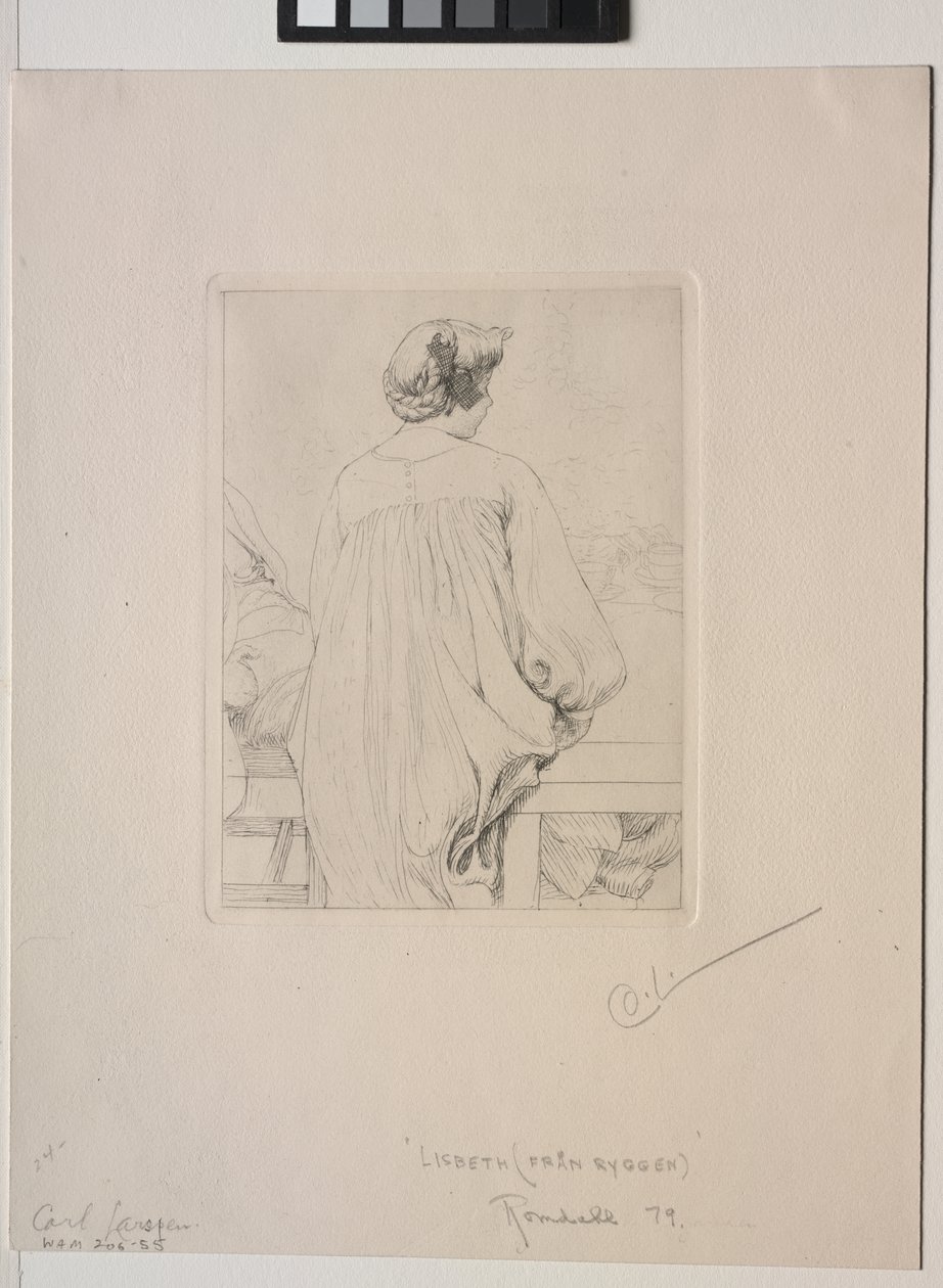 Arkadan Görülen Lisbeth by Carl Larsson