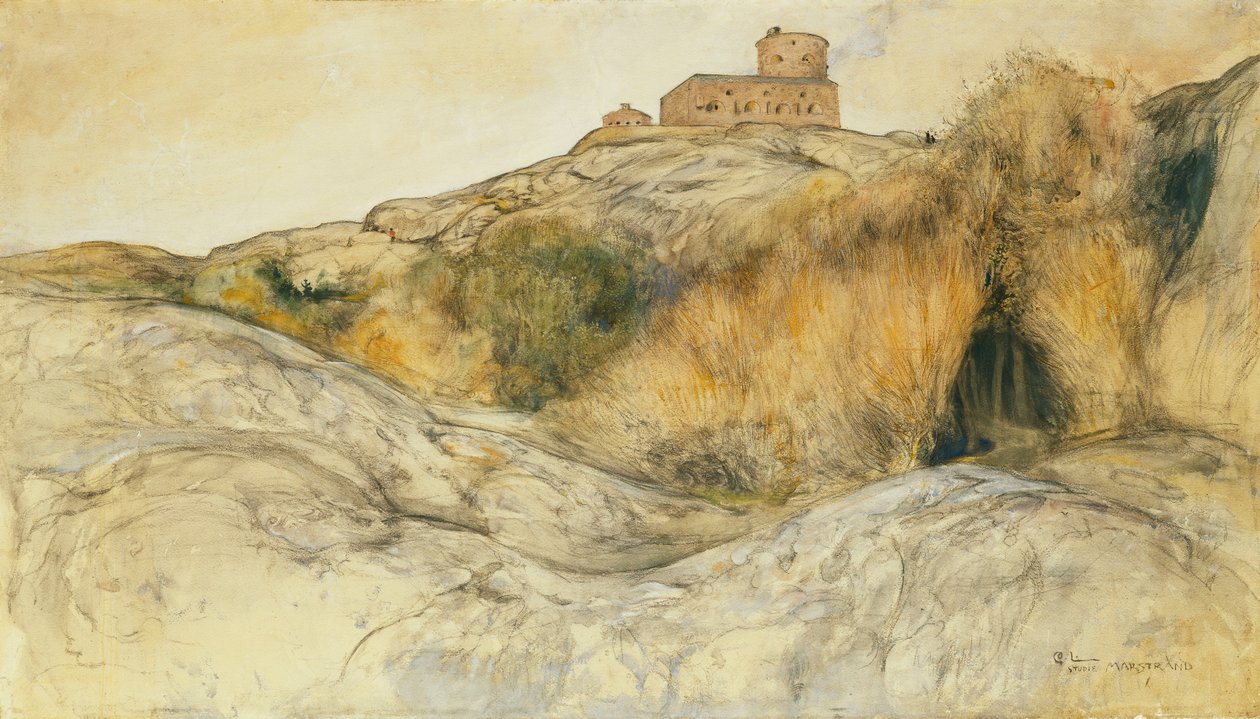 Marstrand Kalesi; Marstrands Oruç, 1893 by Carl Larsson