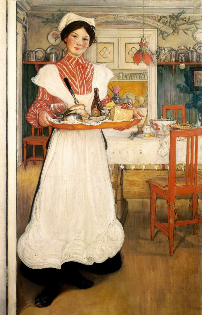 Martina Tepside Kahvaltı Taşımak by Carl Larsson