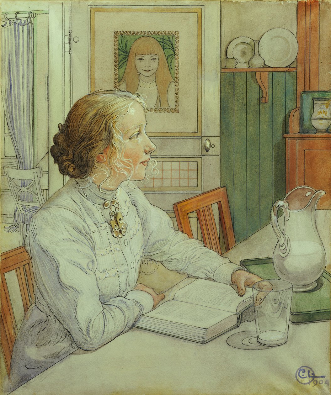 En Büyük Kızım, 1904 by Carl Larsson
