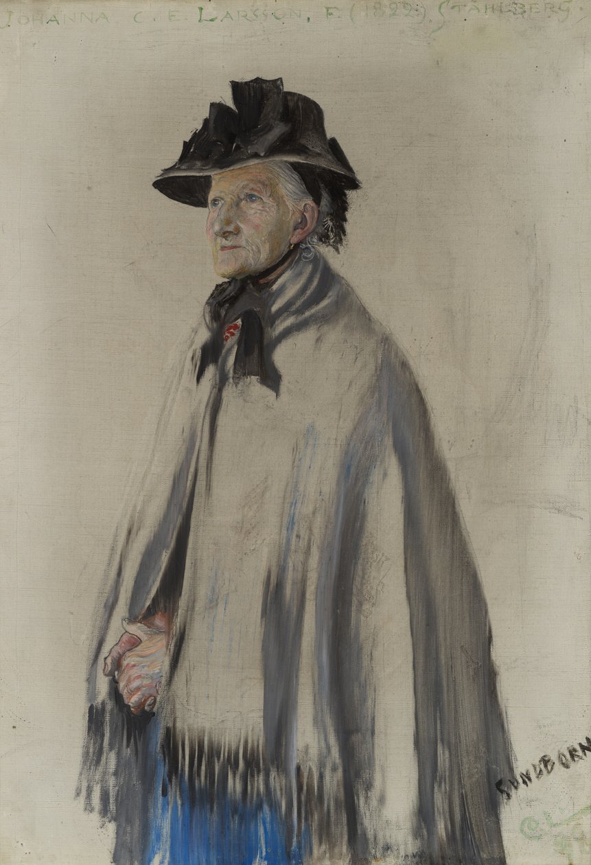 Sanatçının Annesinin Portresi by Carl Larsson