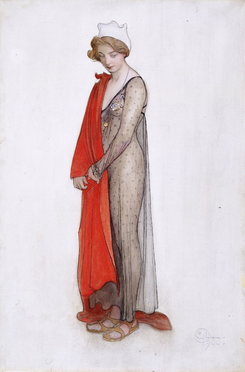 Kırmızı ve siyah by Carl Larsson