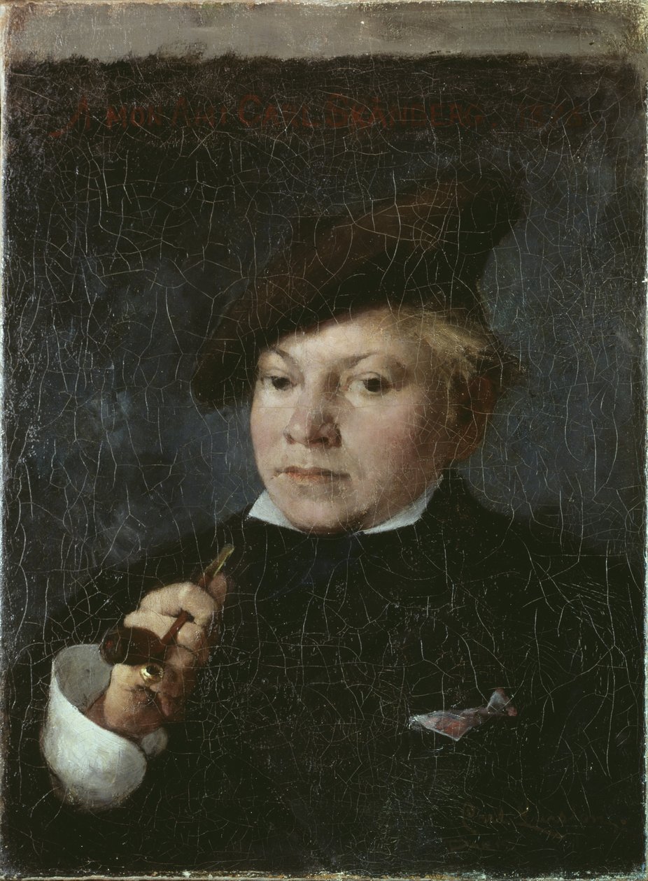 Sanatçı Carl Skenberg, 1878 by Carl Larsson