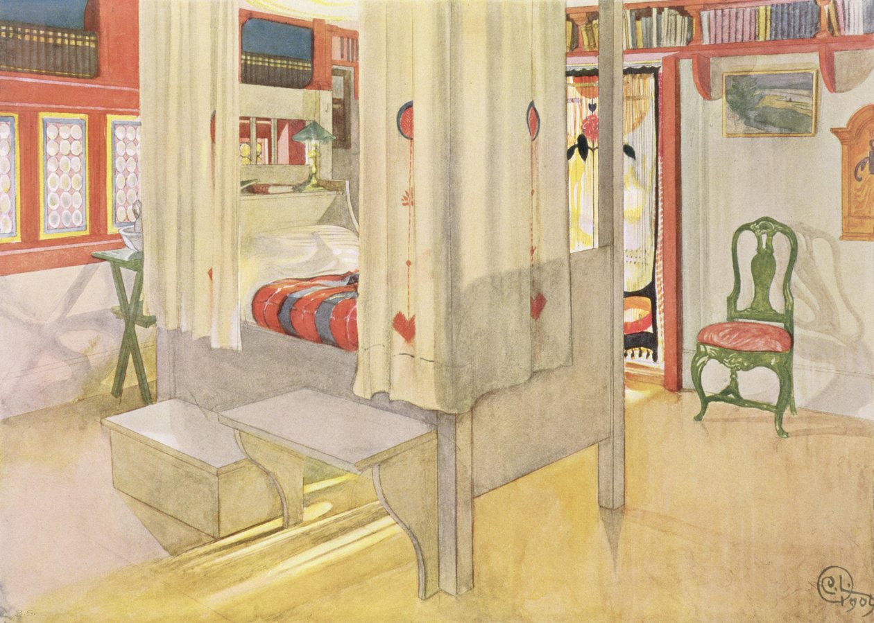 Imbere muri salle ya Sizergh, Westmorland by Carl Larsson