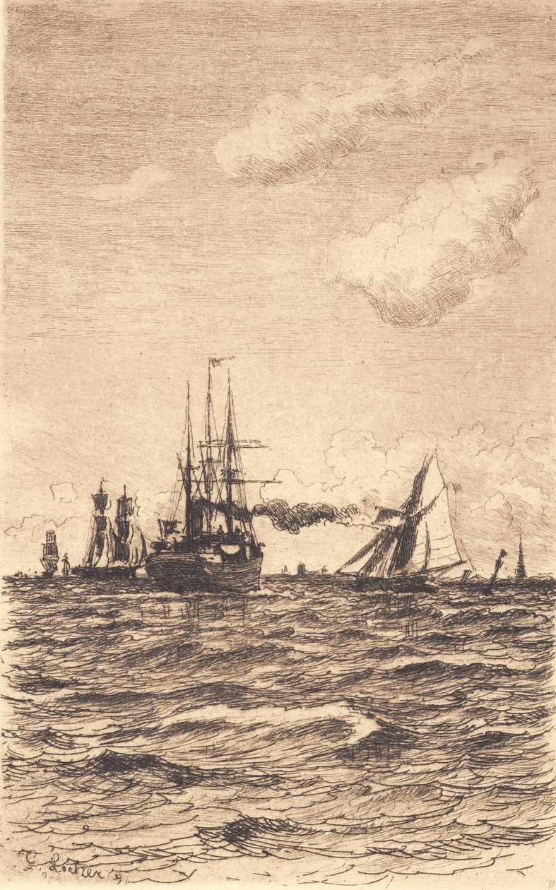 Vapurlar ve yelkenli gemiler by Carl Locher