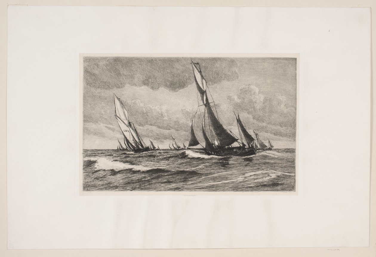 Danca: Denizde balıkçı tekneleri by Carl Locher
