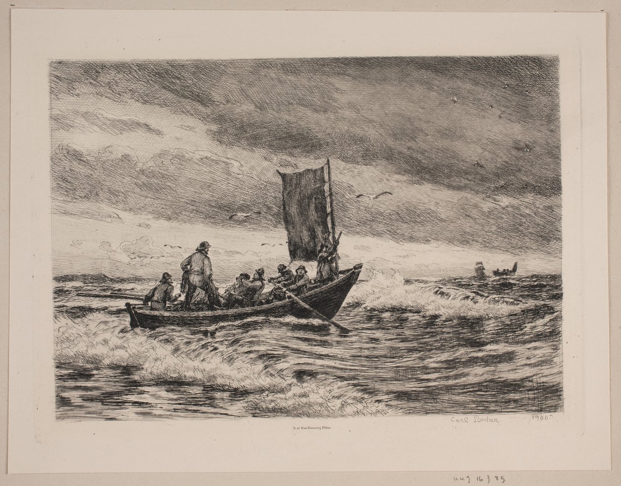 Sörfte balıkçı teknesi by Carl Locher