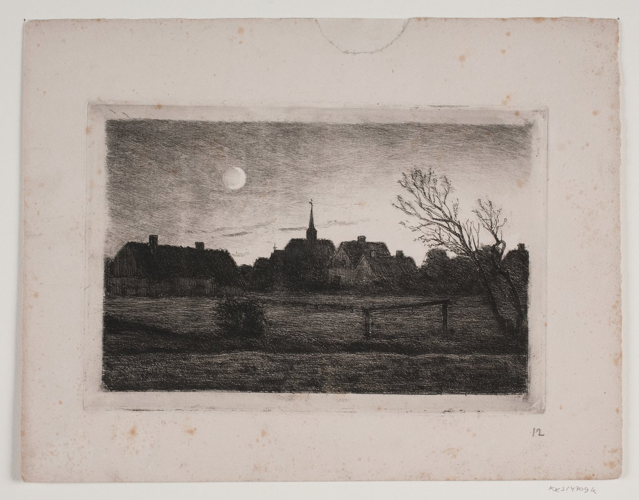 Hornbæk kilisesi, yaz akşamı by Carl Locher