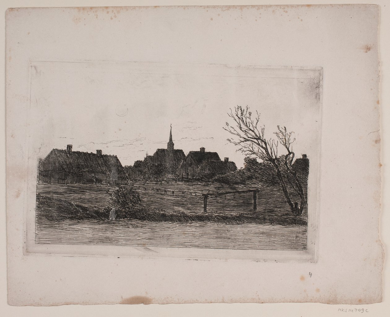 Hornbæk kilisesi, yaz akşamı by Carl Locher