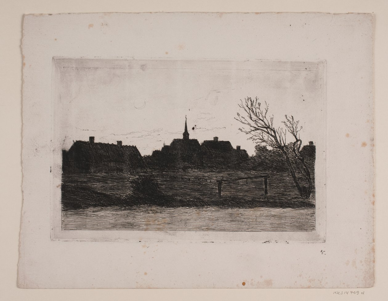 Hornbæk kilisesi, yaz akşamı by Carl Locher