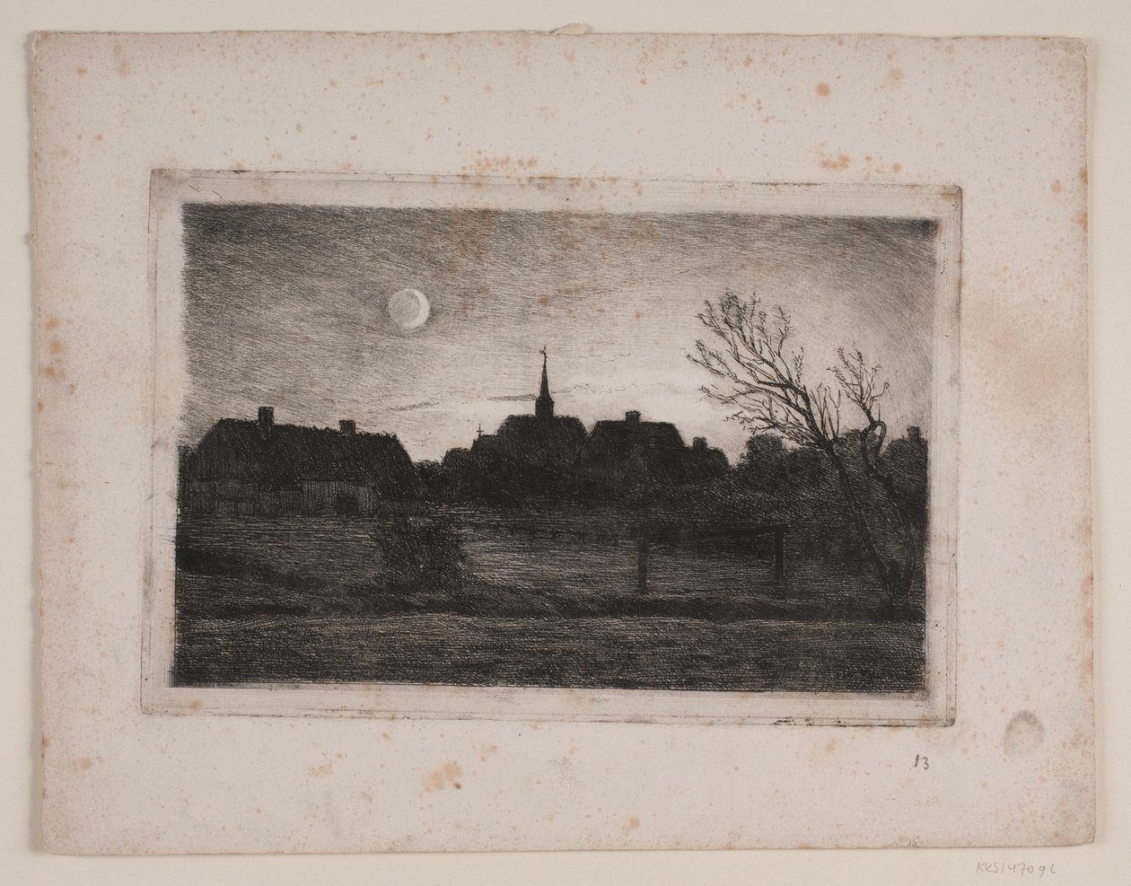 Hornbæk kilisesi, yaz akşamı by Carl Locher