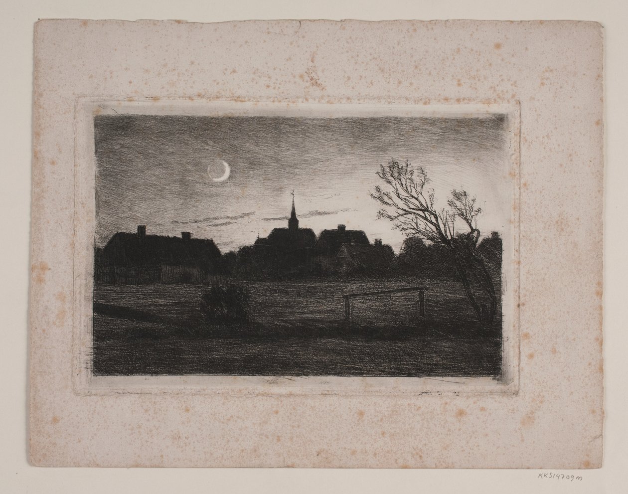 Hornbæk kilisesi, yaz akşamı by Carl Locher