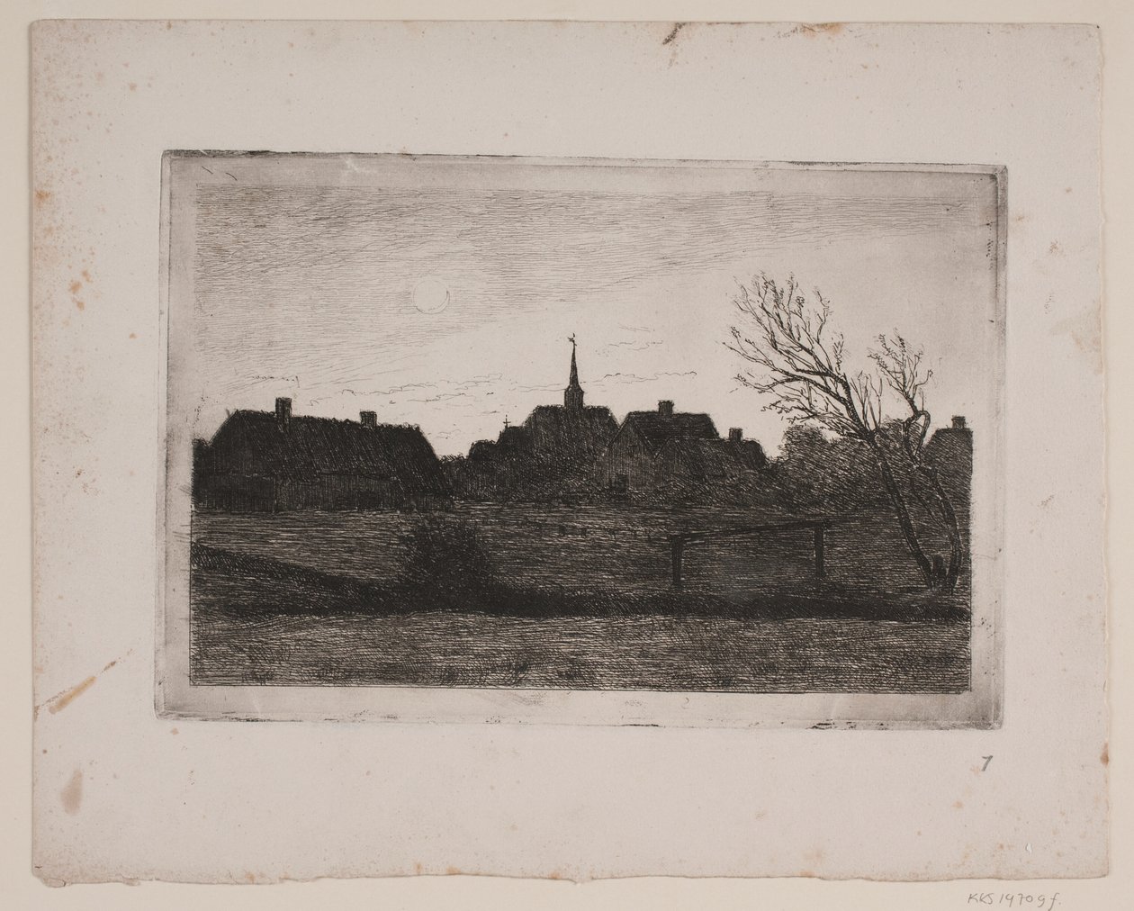 Hornbæk kilisesi, yaz akşamı by Carl Locher