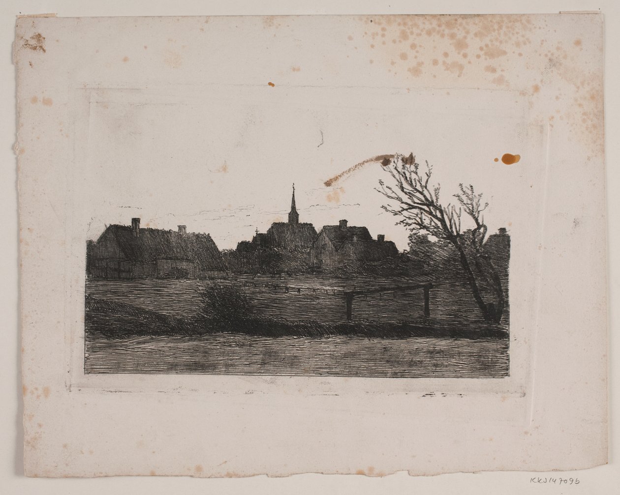 Hornbæk kilisesi, yaz akşamı by Carl Locher