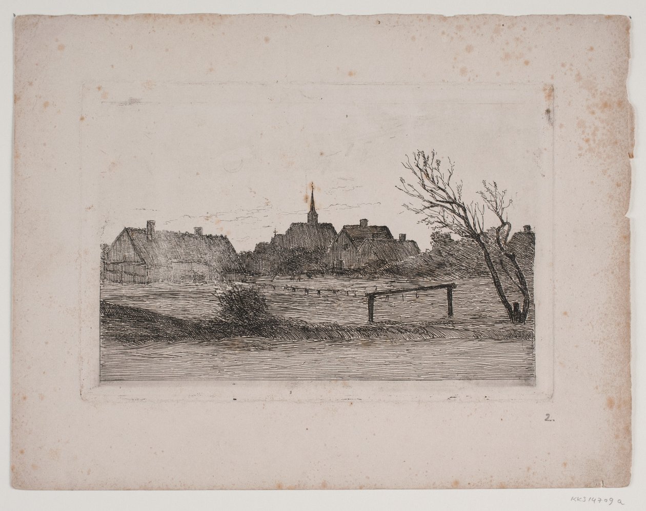 Hornbæk kilisesi, yaz akşamı by Carl Locher