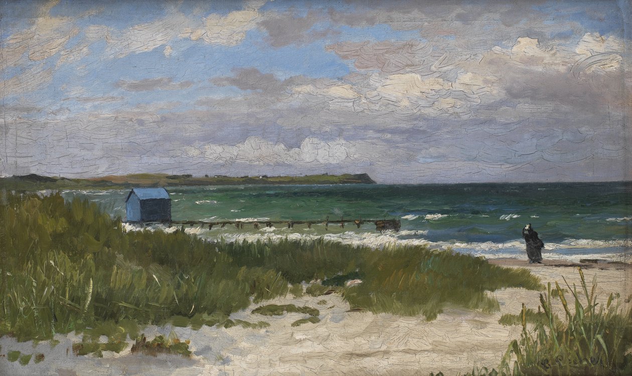 Kıyı manzarası. Hornbæk by Carl Locher