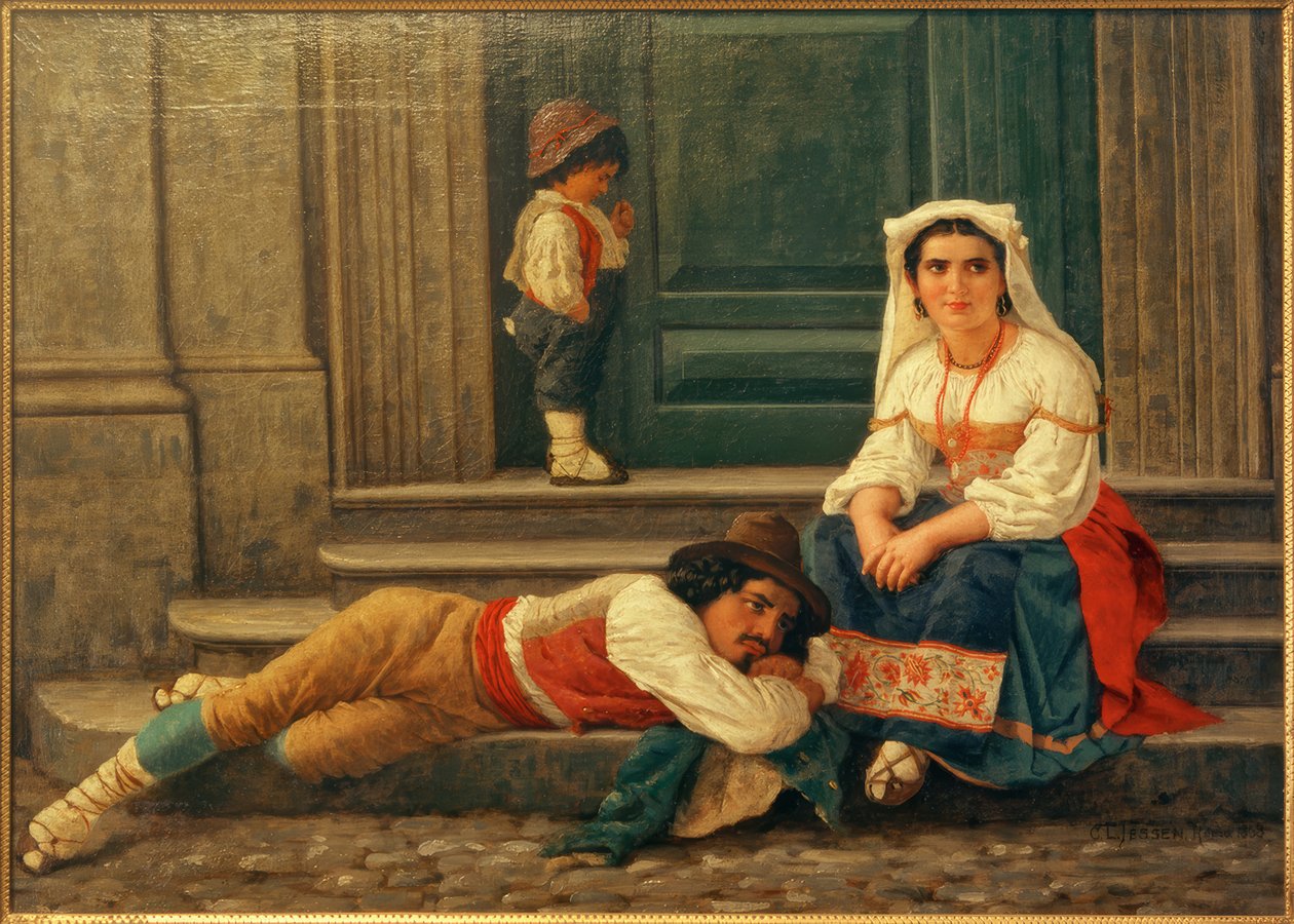 C.L.Jessen, İtalyan çoban ailesi by Carl Ludwig Jessen