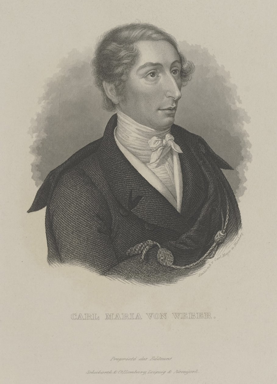 Carl Maria von Weber 1786-1826, c. 1840 by Carl Mayer