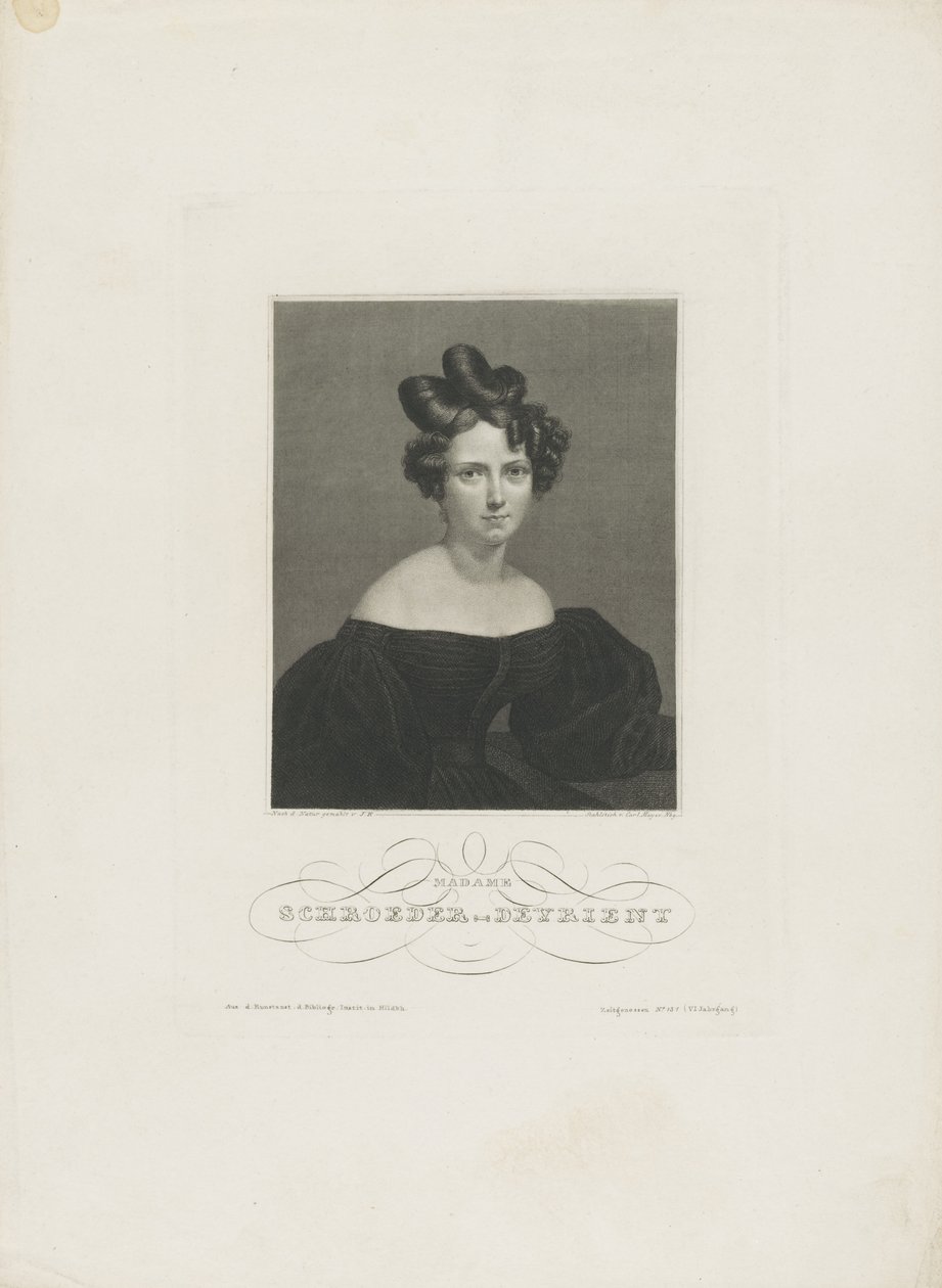 Opera sanatçısı Wilhelmine Schröder-Devrient