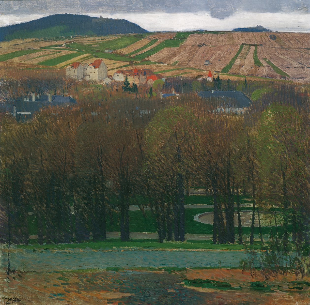 Heiligenstadt'tan Nussberg'in görünümü by Carl Moll