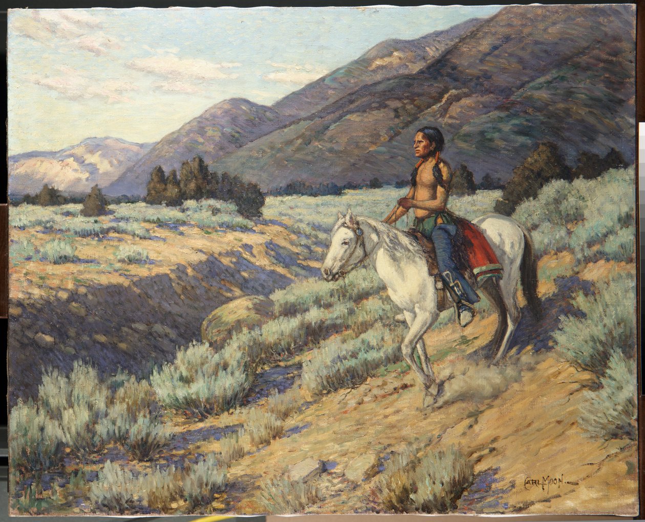 İzci, Taos Vadisi, New Mexico (tuval üzerine yağlı boya) by Carl Moon