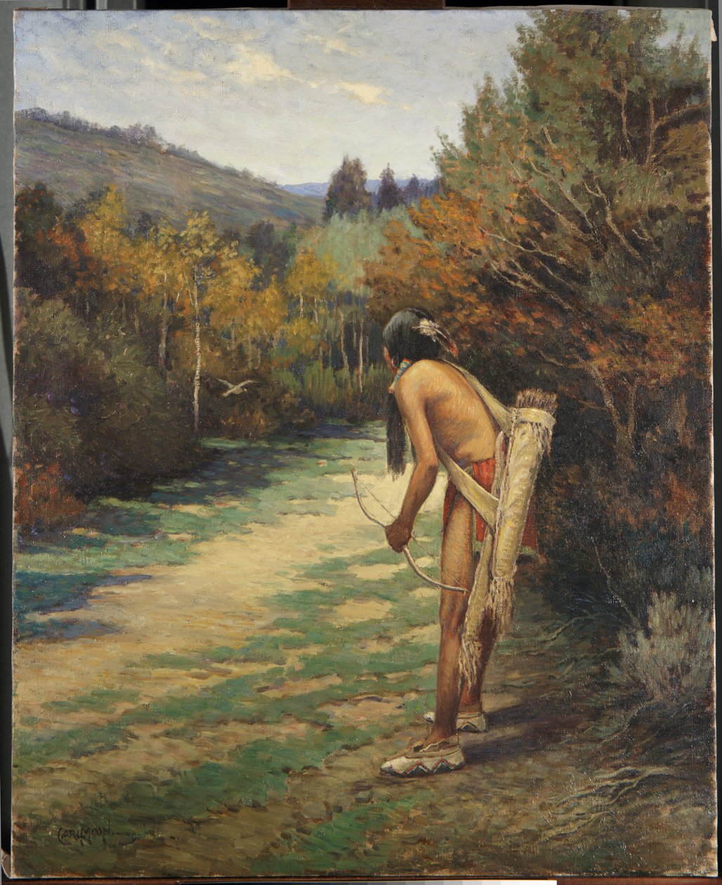Taos Avcısı (tuval üzerine yağlı boya) by Carl Moon