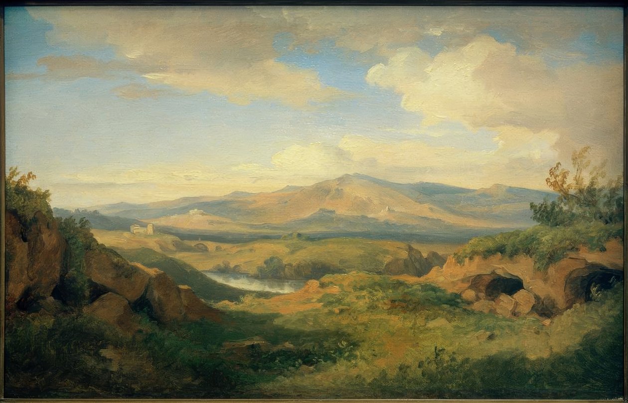 C. Morgenstern, Cervara mağaralarının görünümü ... by Carl Morgenstern