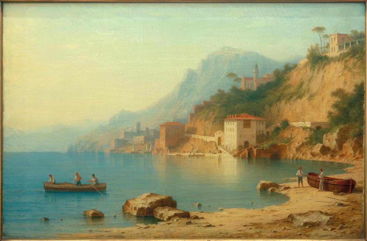 C. Morgenstern, Villafranca Körfezi by Carl Morgenstern
