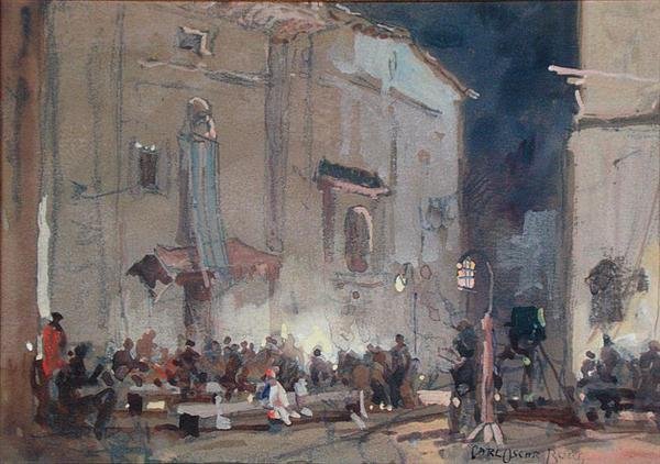 Sette (kağıt üzerinde guaj) by Carl Oscar Borg