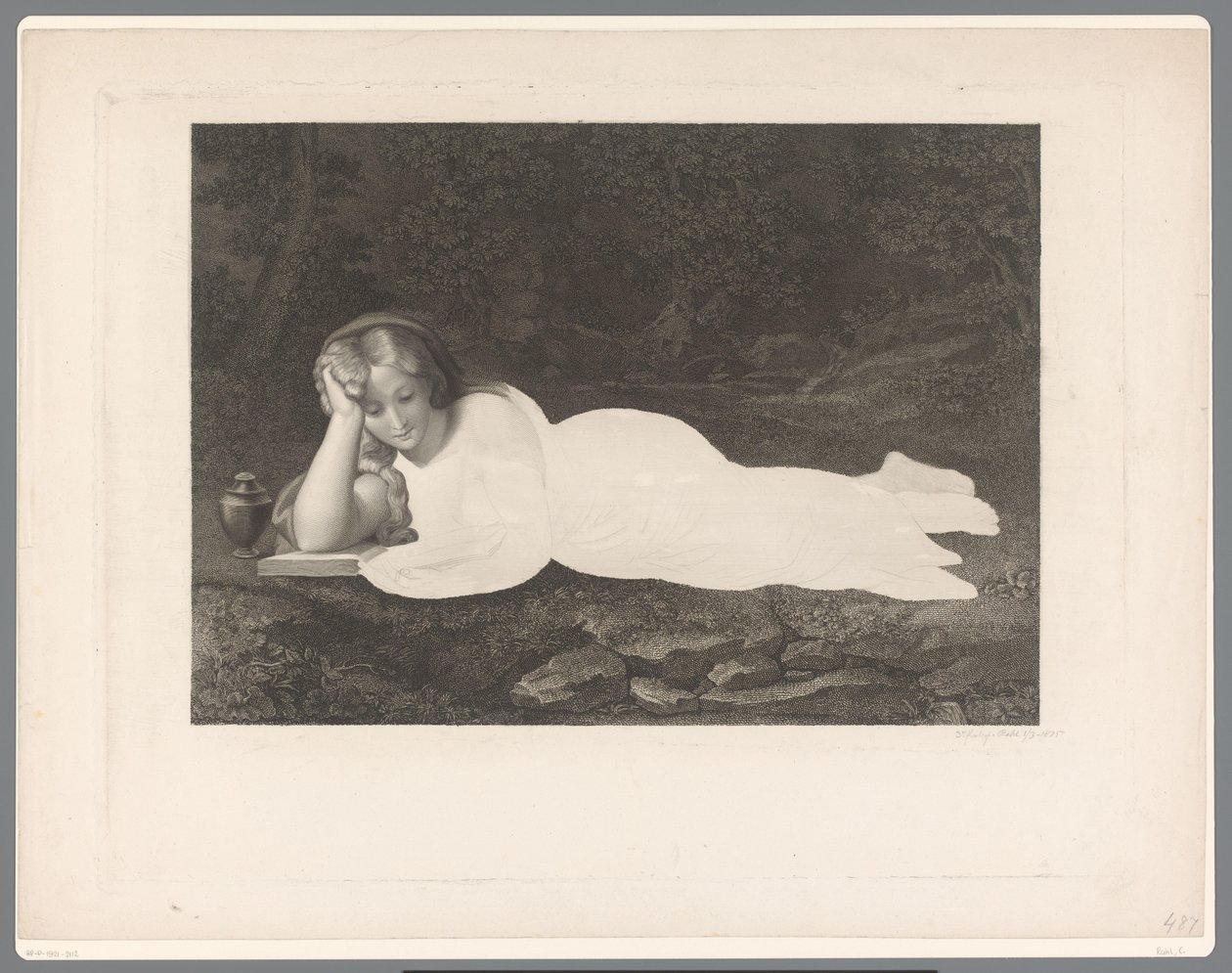 Mary Magdalene'i okumak by Carl Rahl