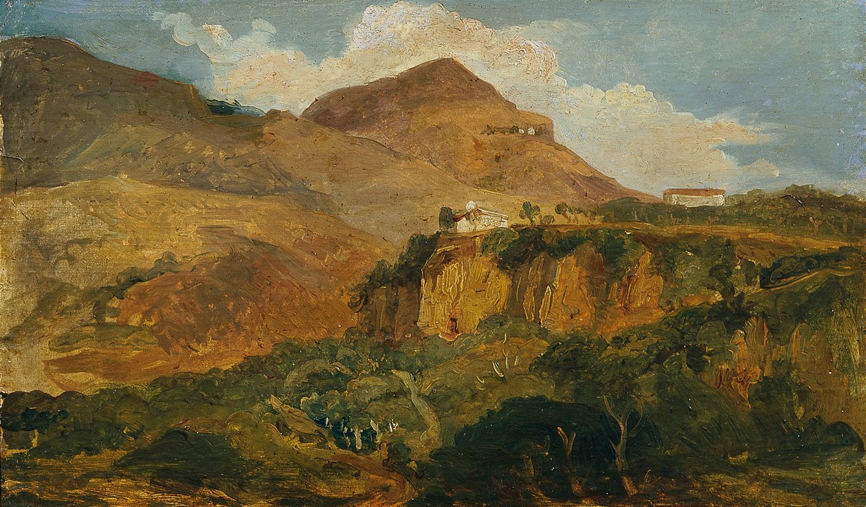 Güney dağ manzarası by Carl Rahl