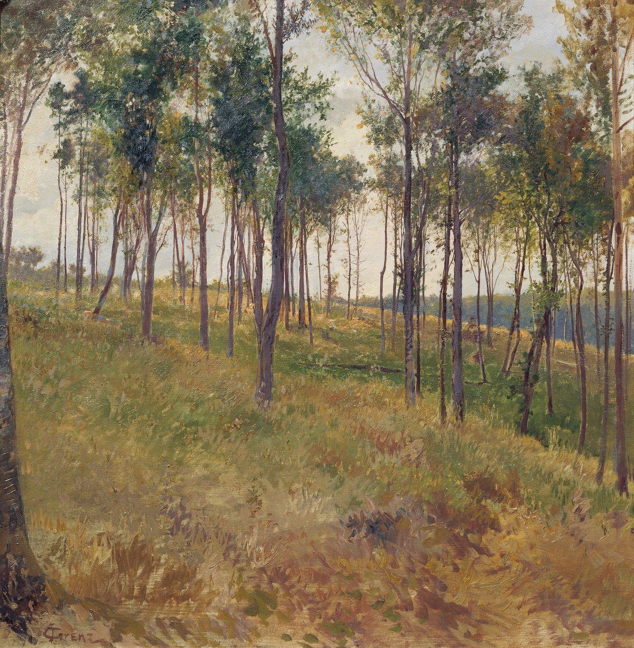 Kritzendorf yakınlarındaki orman motifi by Carl Raimund Lorenz