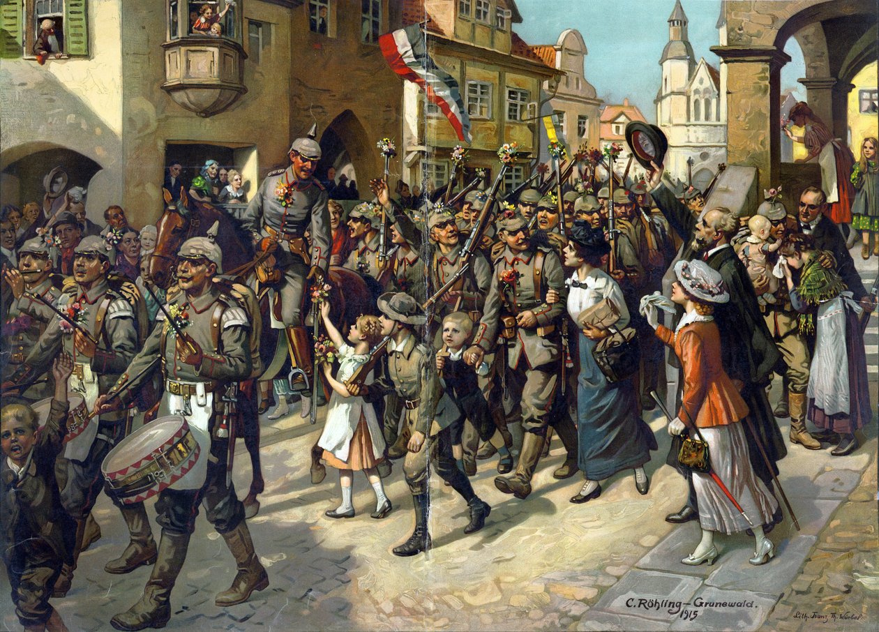 La mobilization en 1914 tr Allemagne - 1914