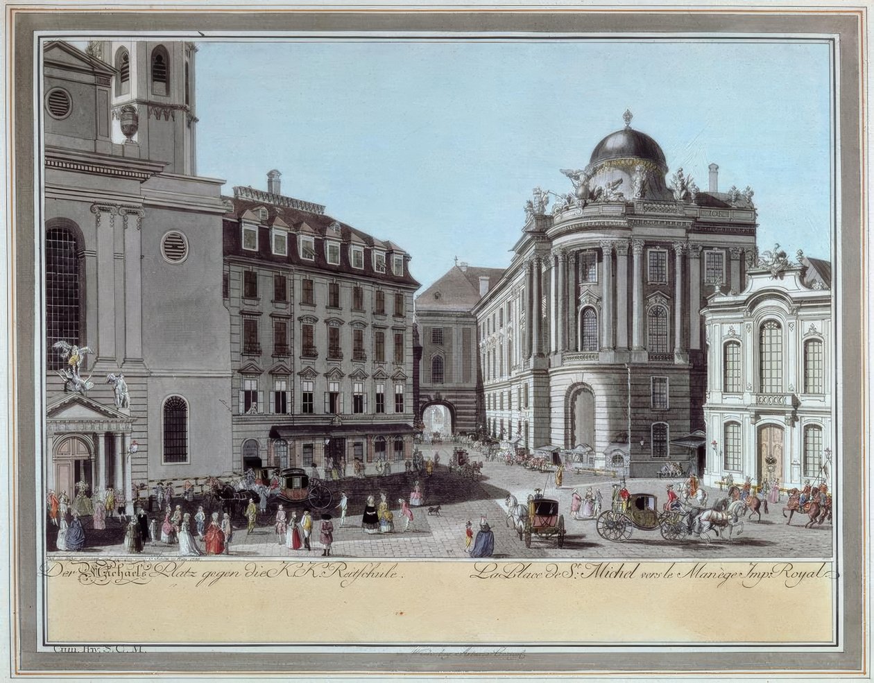 Michaelsplatz, K.K. Binicilik okulu by Carl Schütz