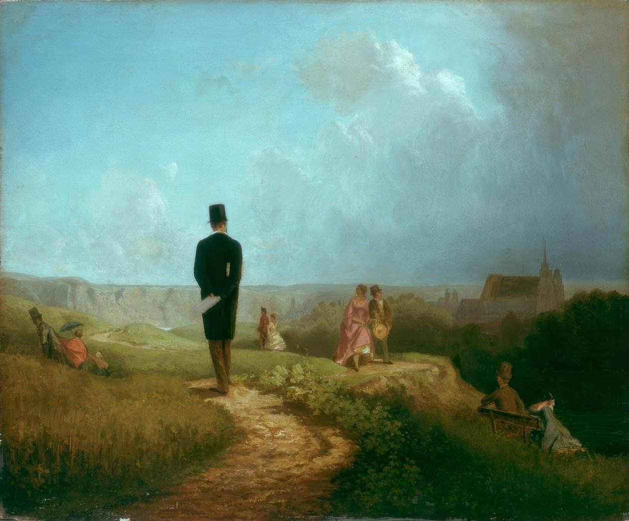 bahçe gururu by Carl Spitzweg