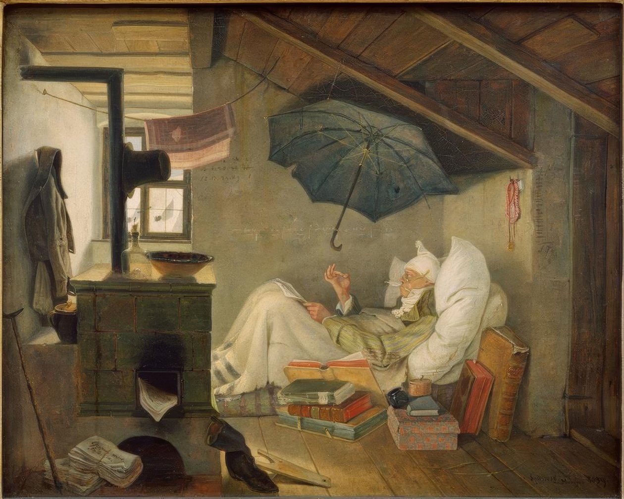 Zavallı Şair by Carl Spitzweg