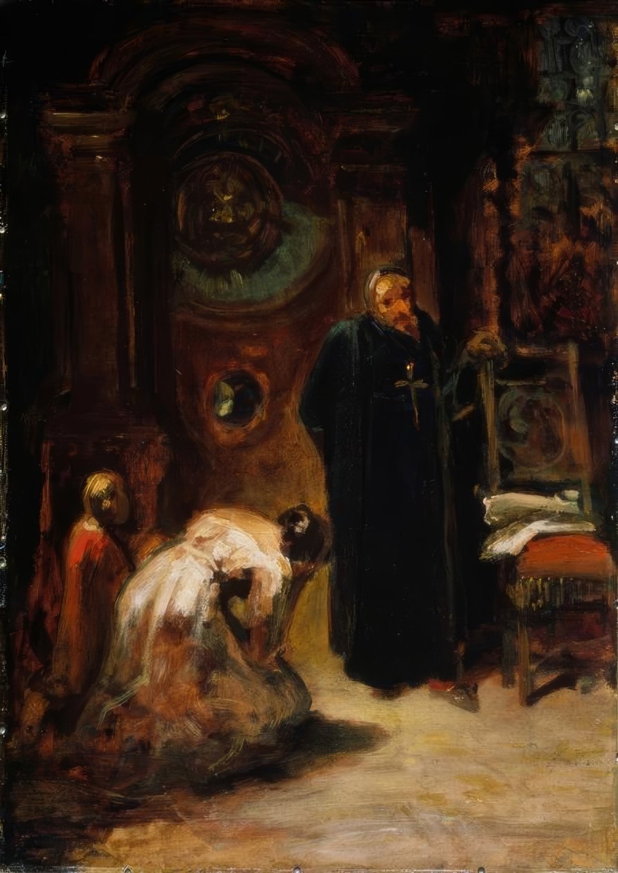 İtiraf by Carl Spitzweg