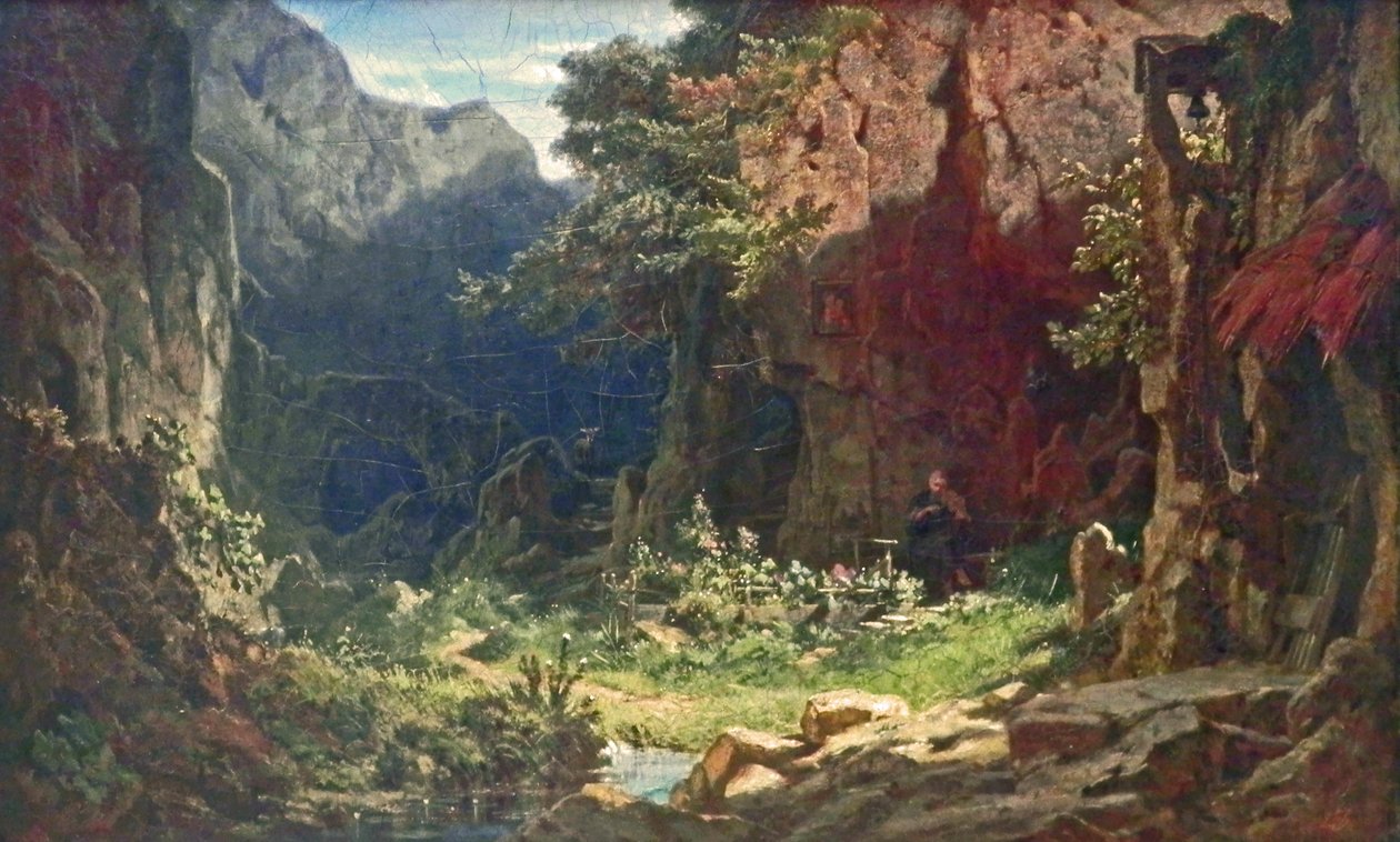 bir keşiş by Carl Spitzweg