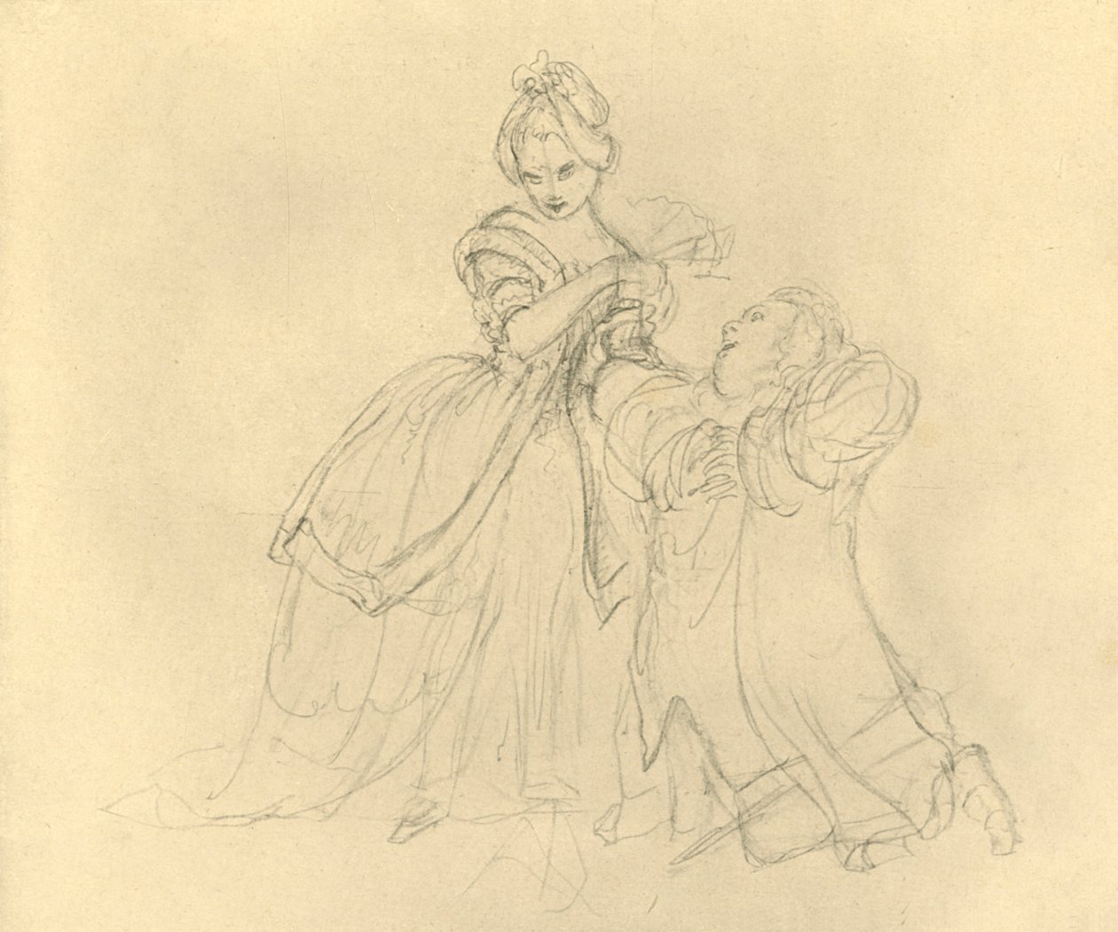 Erhörung, 19. yüzyılın ortaları, c1924. by Carl Spitzweg