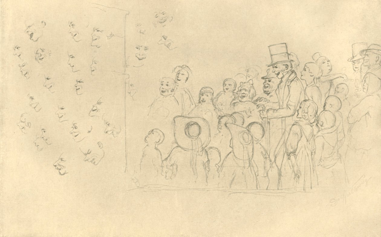 Kasperltheater II, 19. yüzyılın ortaları, c1924. by Carl Spitzweg